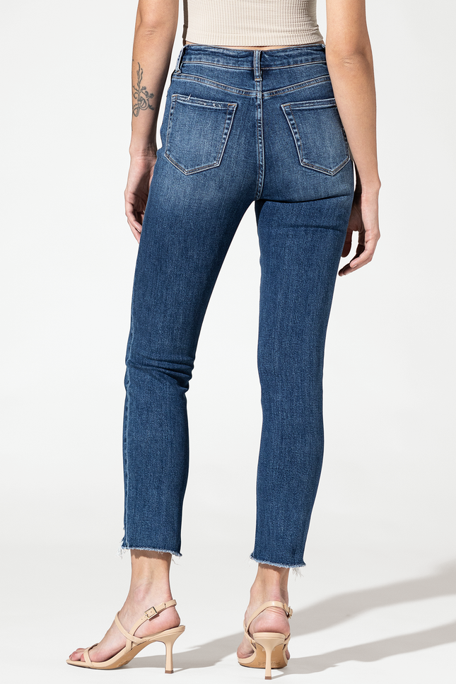 Super High Rise Straight Leg with Step Hem