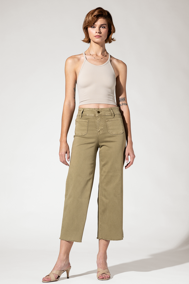 Super High Rise Wide Leg with Front Pockets