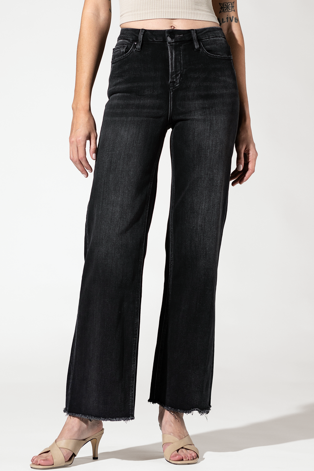 High Rise Crop Wide Leg