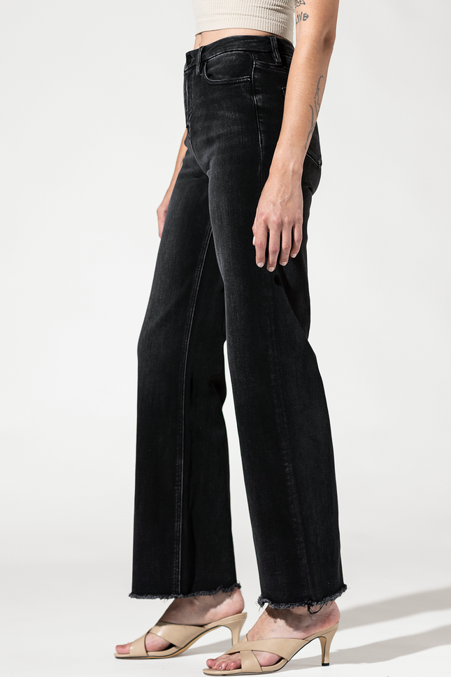 High Rise Crop Wide Leg