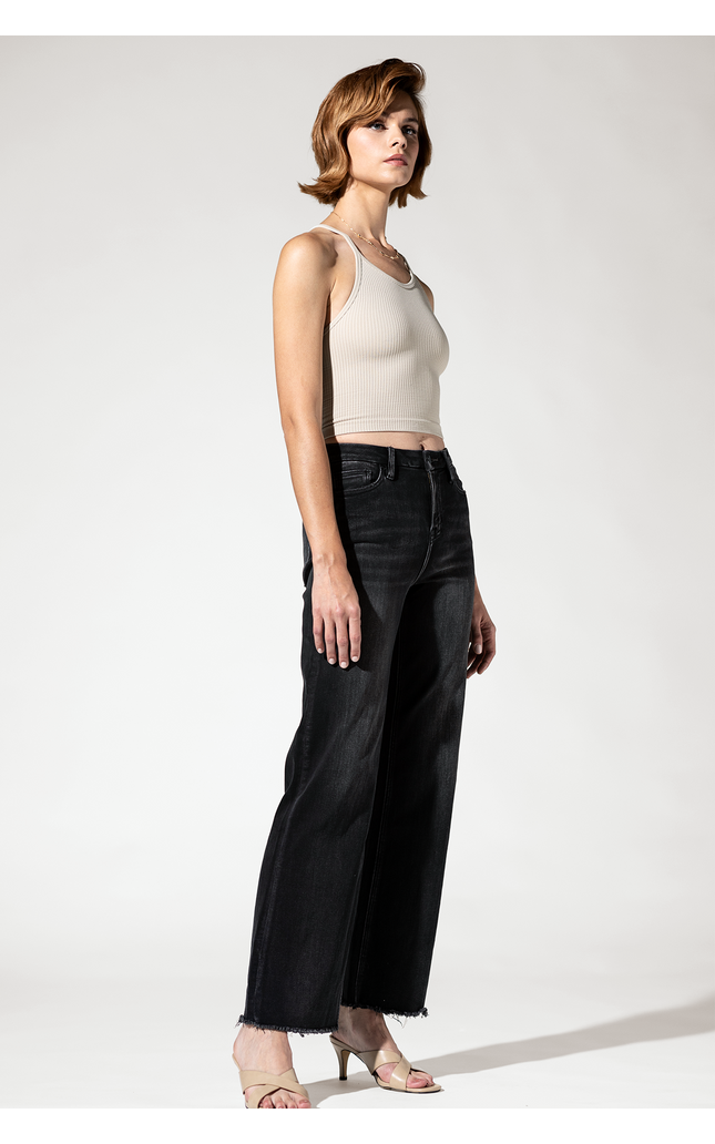 High Rise Crop Wide Leg
