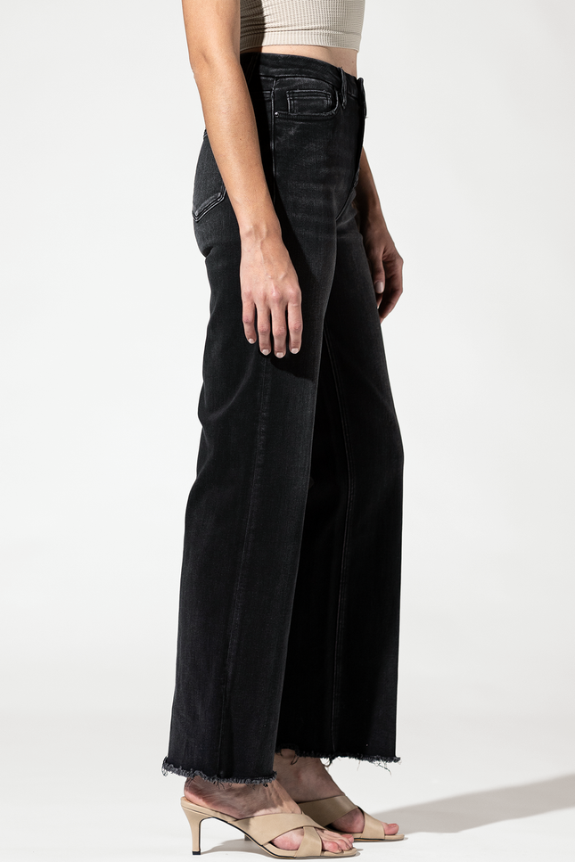 High Rise Crop Wide Leg