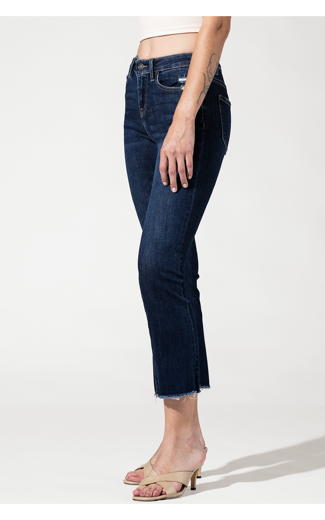 Mid Rise Boot Cut Crop