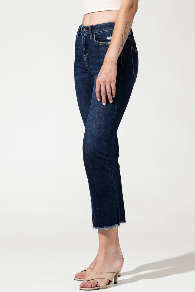 Mid Rise Boot Cut Crop