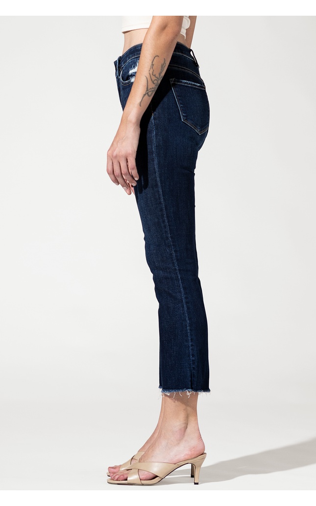Mid Rise Boot Cut Crop