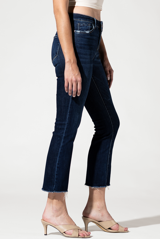 Mid Rise Boot Cut Crop