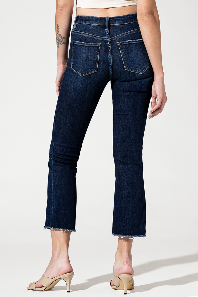 Mid Rise Boot Cut Crop