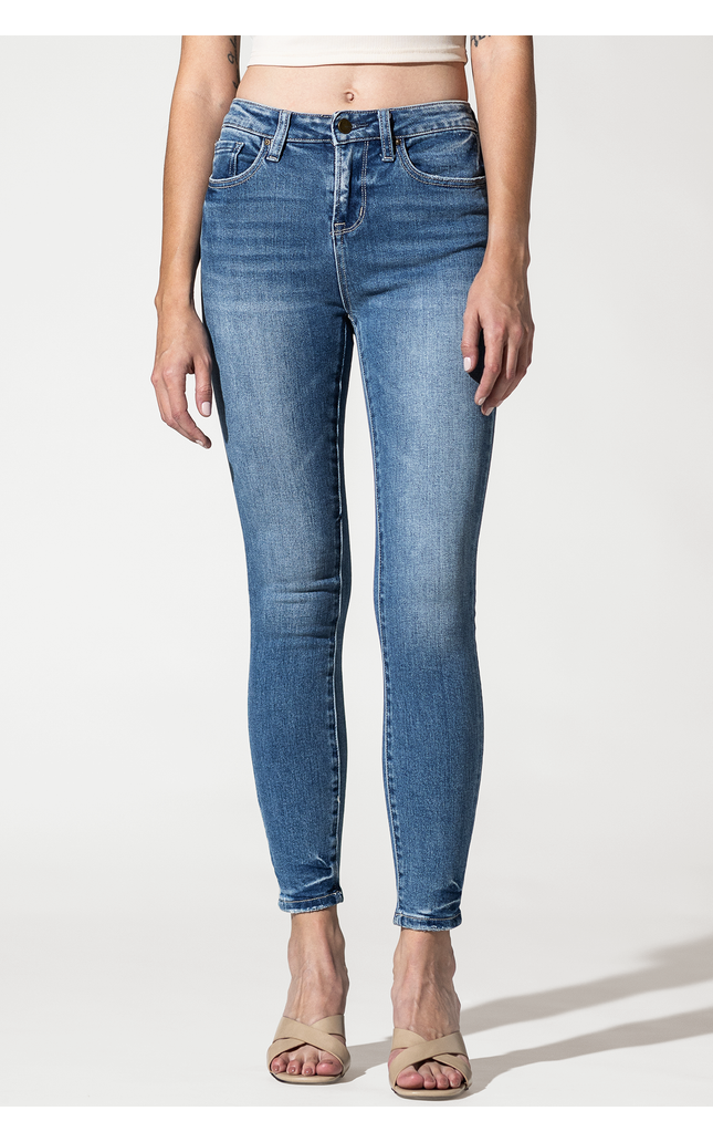 High Rise Ankle Skinny