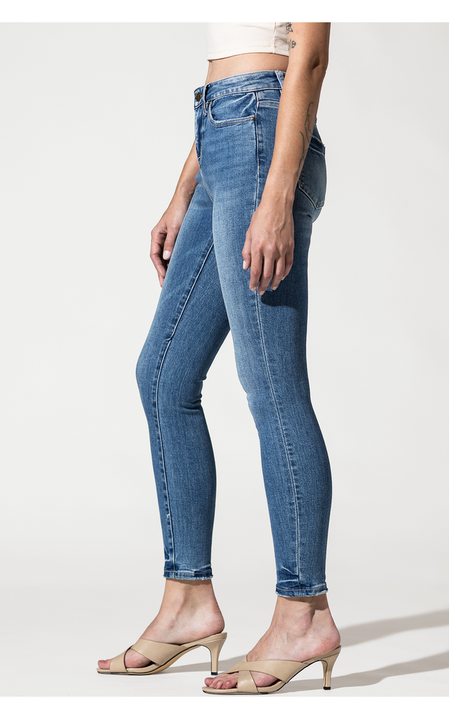High Rise Ankle Skinny