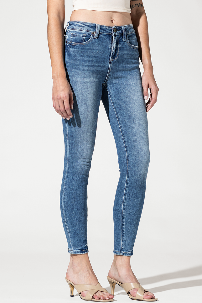 High Rise Ankle Skinny