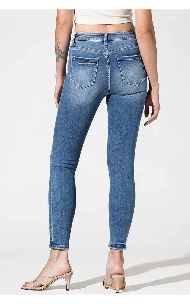 High Rise Ankle Skinny
