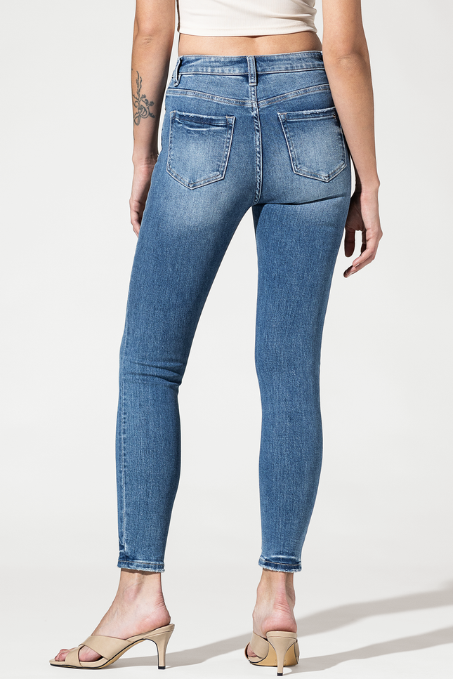 High Rise Ankle Skinny