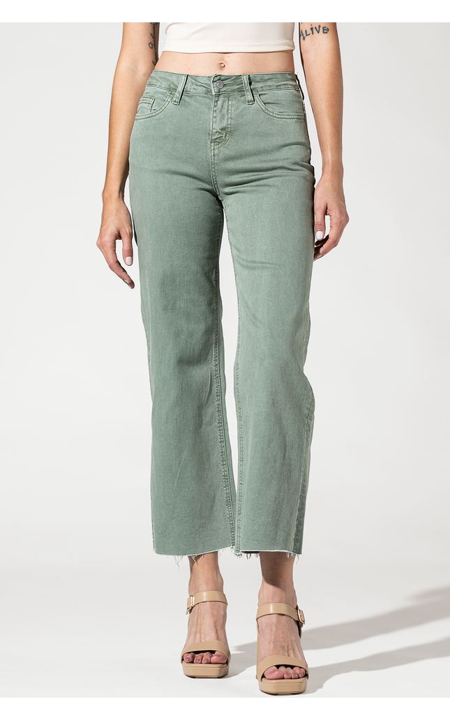 High Rise Crop Wide Leg