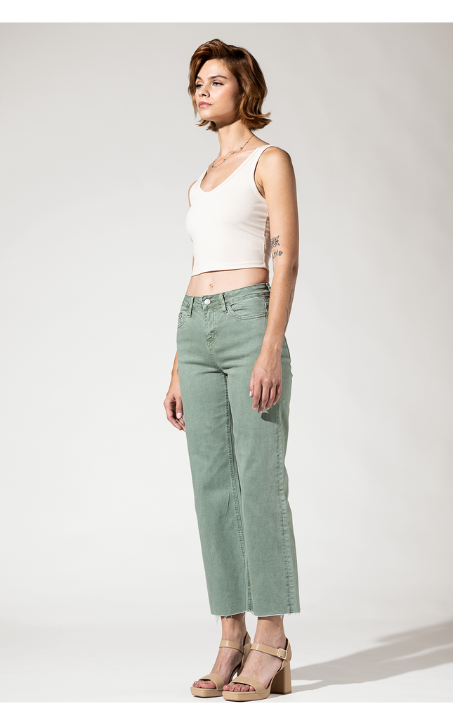 High Rise Crop Wide Leg