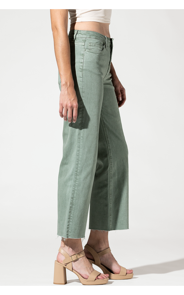 High Rise Crop Wide Leg