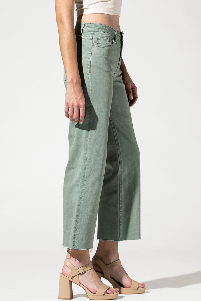 High Rise Crop Wide Leg