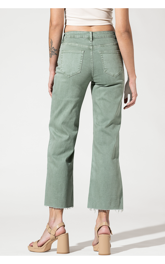 High Rise Crop Wide Leg