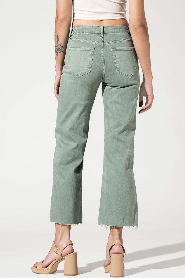 High Rise Crop Wide Leg