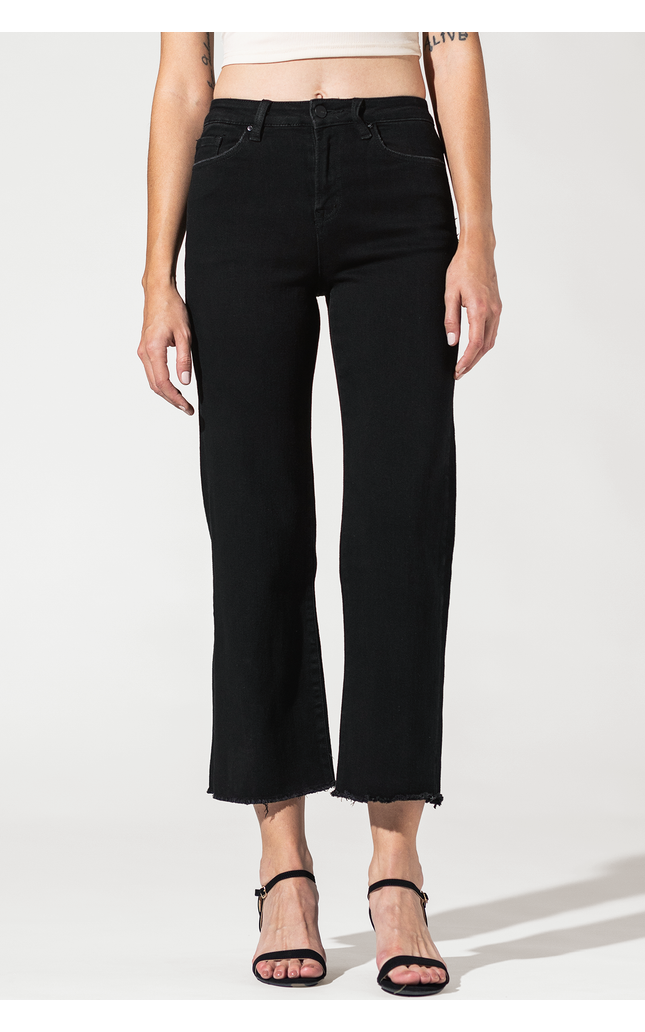 High Rise Crop Wide Leg