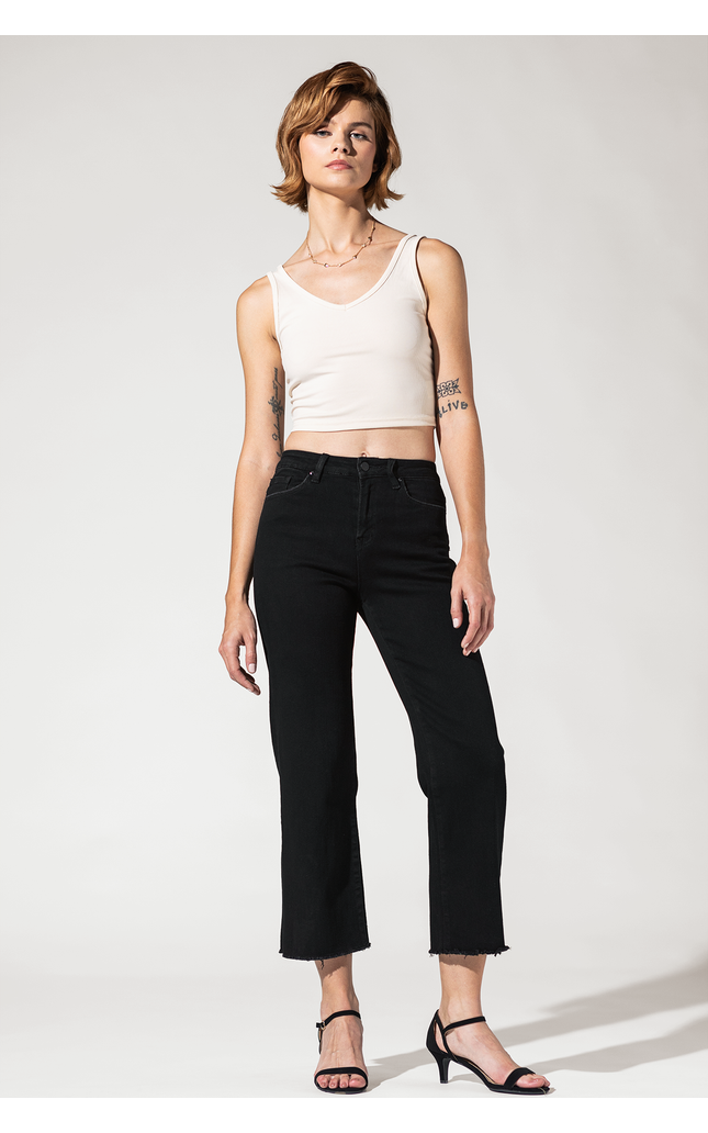 High Rise Crop Wide Leg