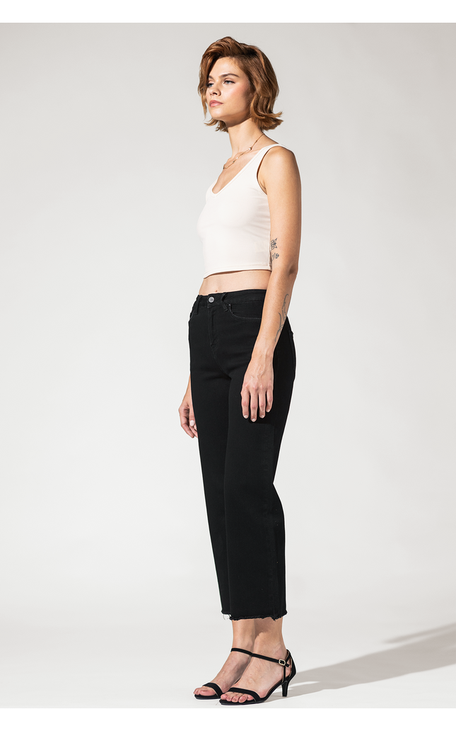 High Rise Crop Wide Leg