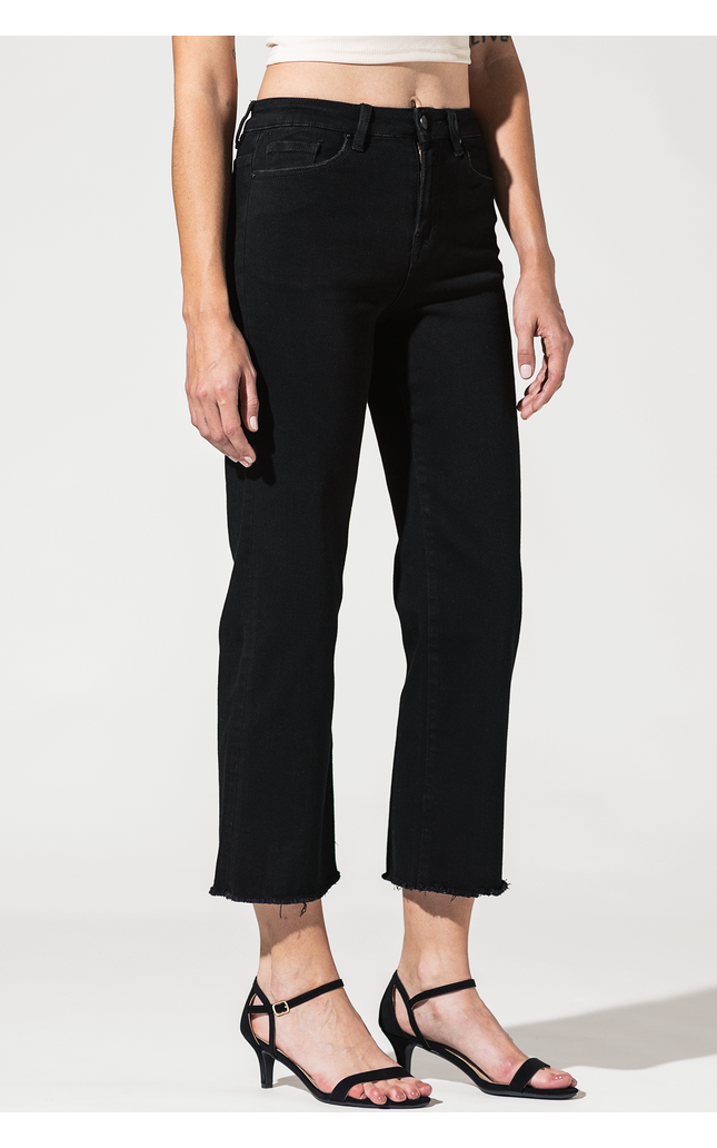 High Rise Crop Wide Leg