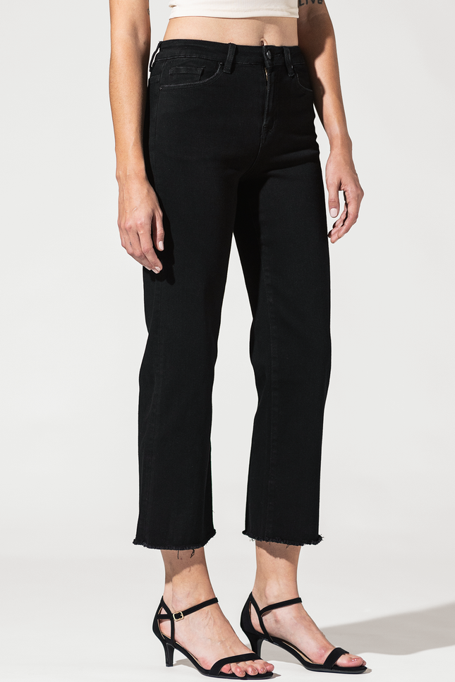 High Rise Crop Wide Leg