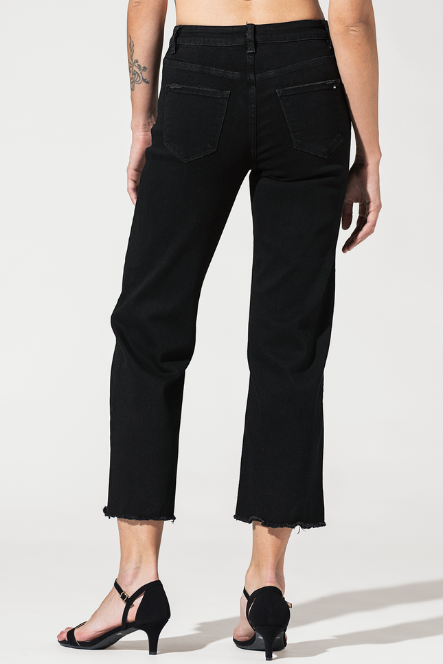 High Rise Crop Wide Leg