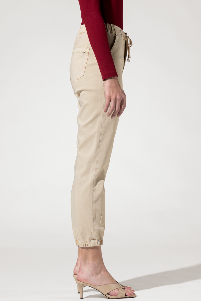 Super High Rise Jogger Pants with Elastic Leg