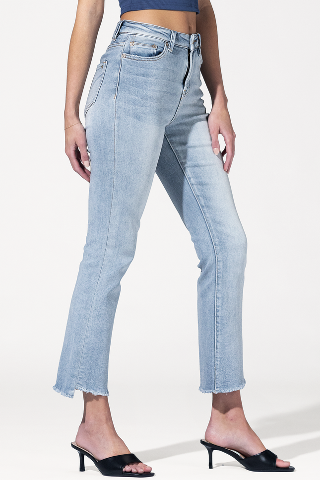Blue Motel High Rise Cropped Jeans