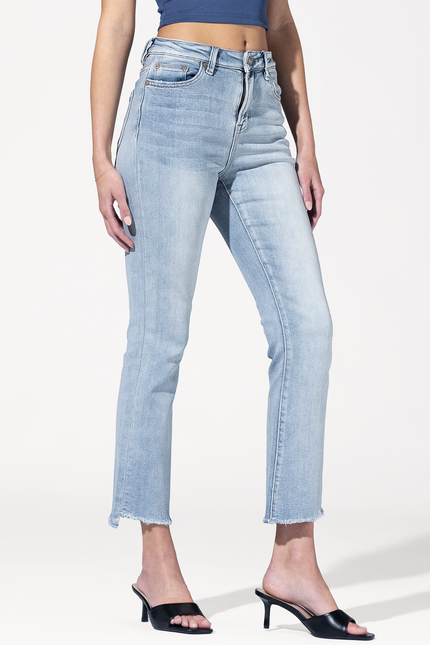 Blue Motel High Rise Cropped Jeans