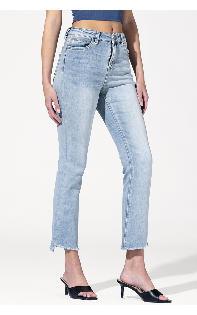 Blue Motel High Rise Cropped Jeans