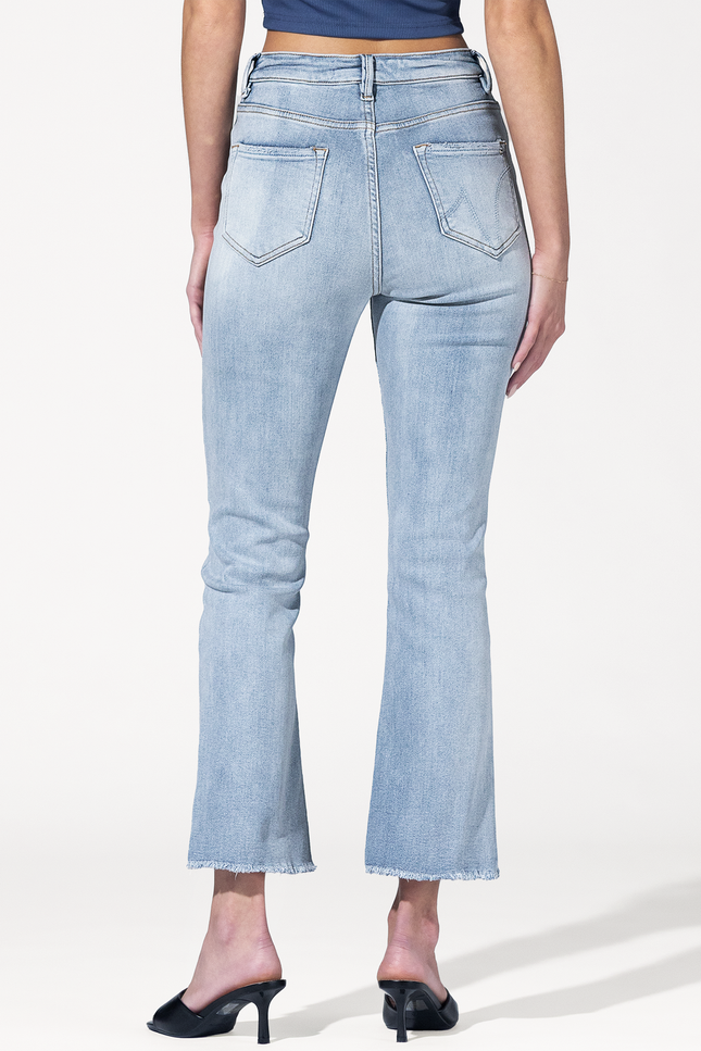 Blue Motel High Rise Cropped Jeans