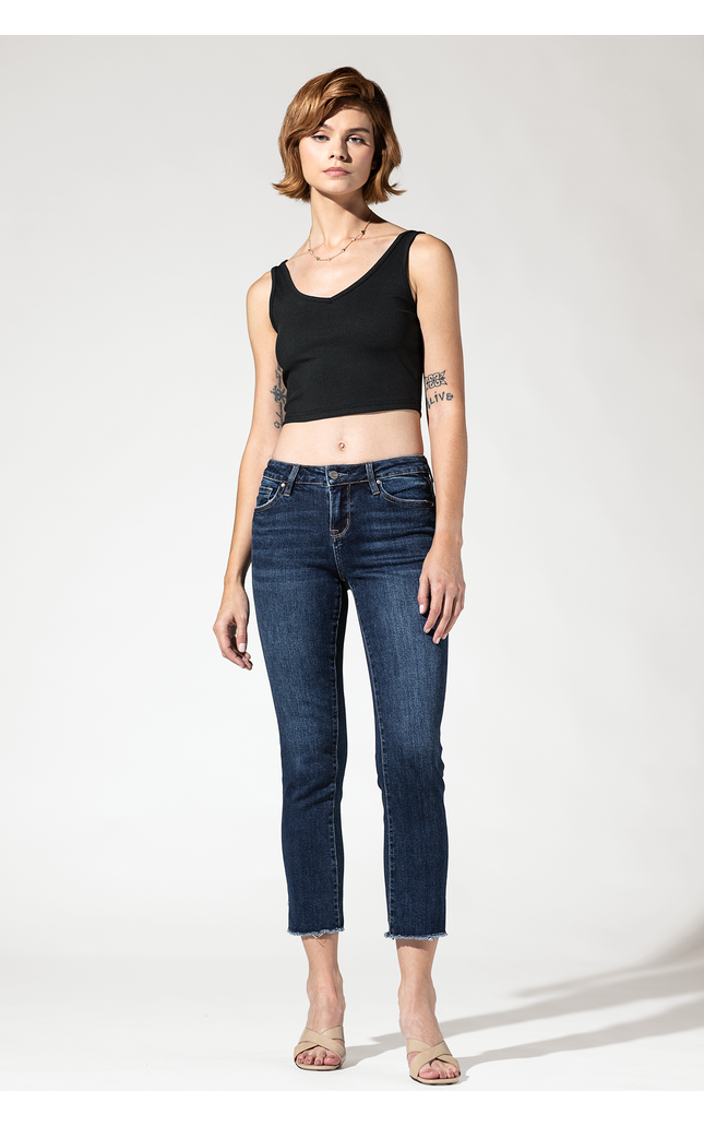 Skinny Mid Rise Crop