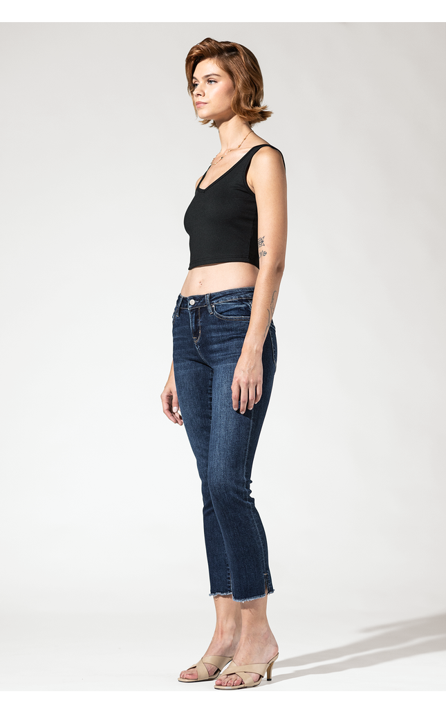 Skinny Mid Rise Crop