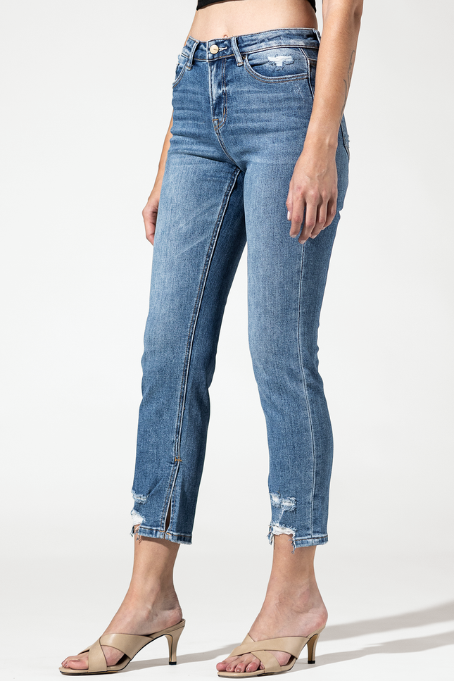 High Ankle Straight with Slit