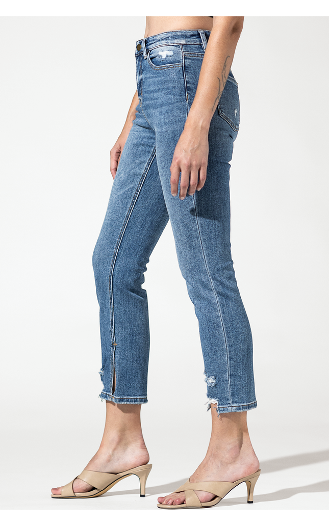 High Ankle Straight with Slit