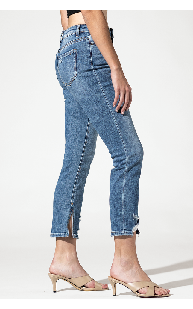 High Ankle Straight with Slit