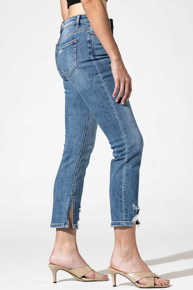 High Ankle Straight with Slit