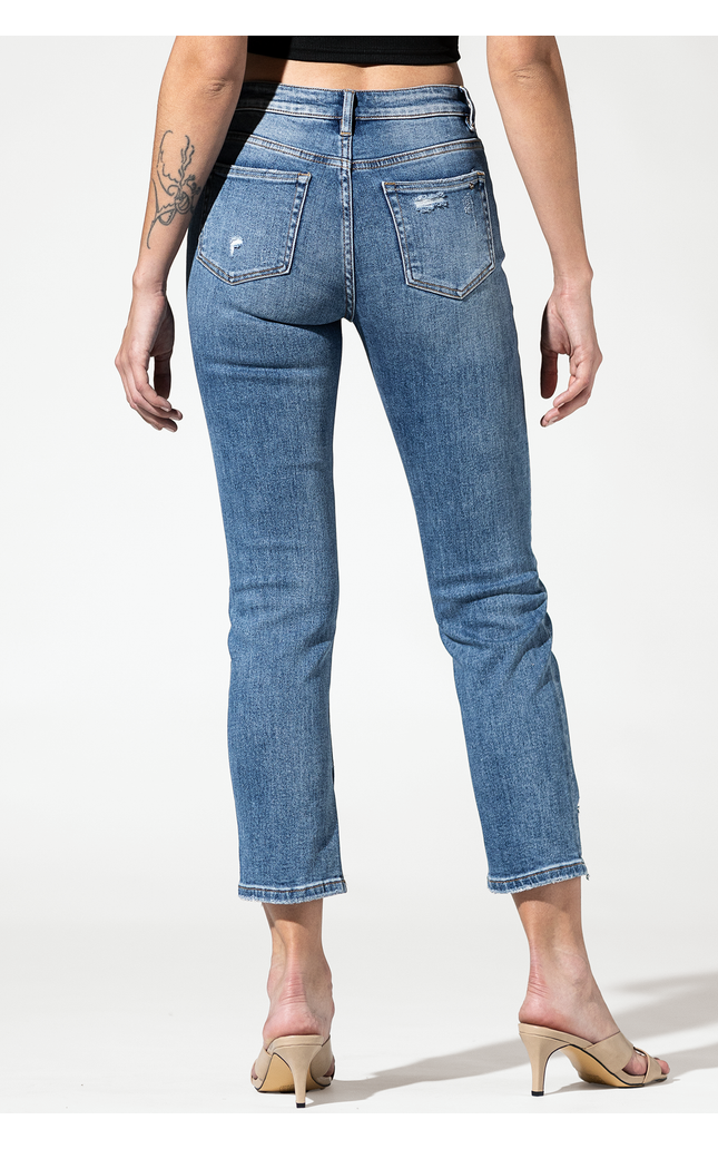 High Ankle Straight with Slit