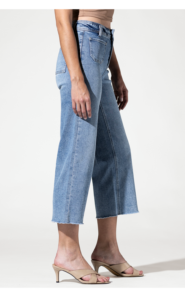 Cropped Wide Leg with Front Pocket