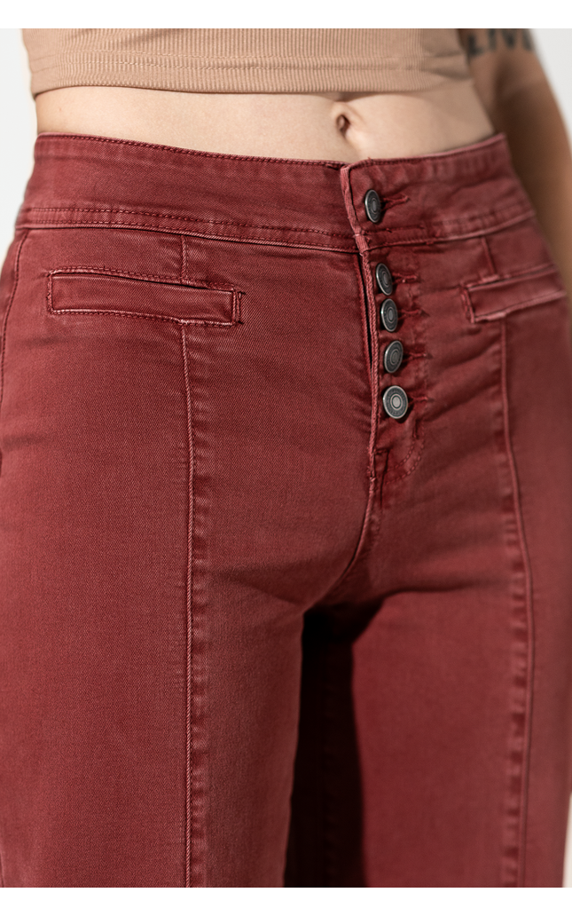 High Rise Crop Wide Leg