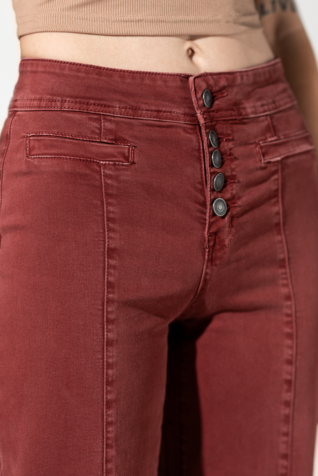 High Rise Crop Wide Leg