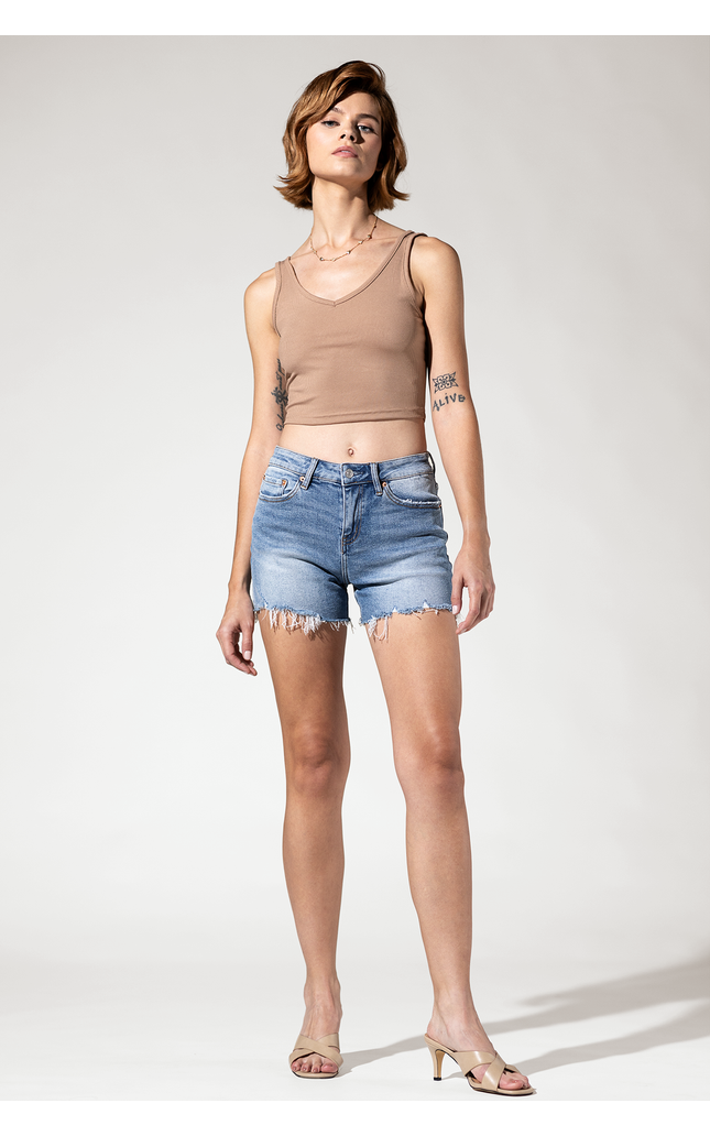 High Rise Cut Off Shorts