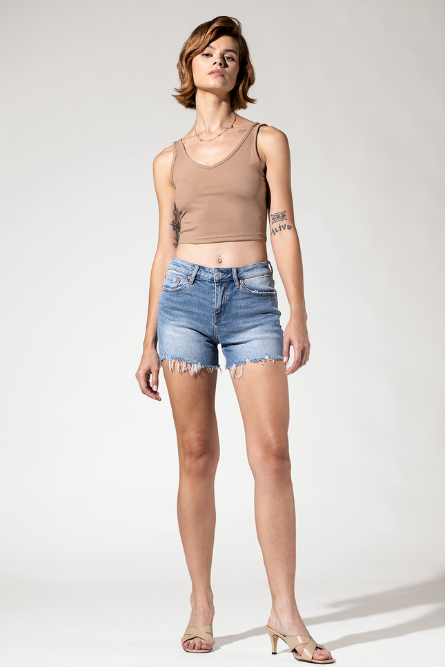 High Rise Cut Off Shorts