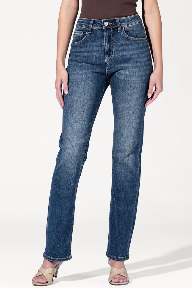 Carrie High Rise Straight Leg Jean
