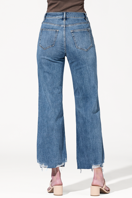 Easy Rider Distressed Barrel Jeans