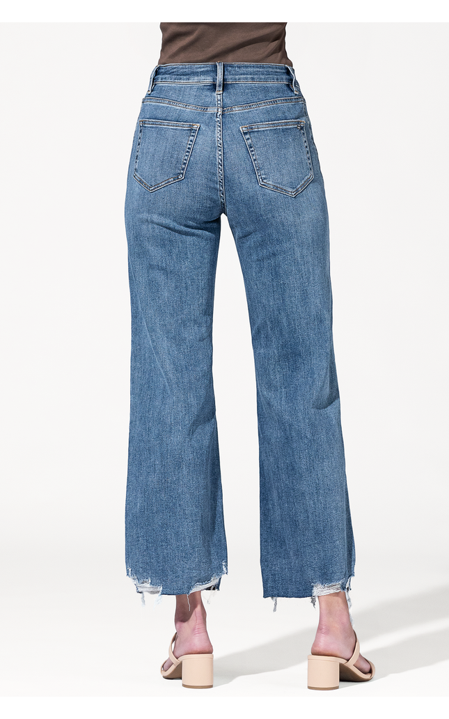 Easy Rider Distressed Barrel Jeans