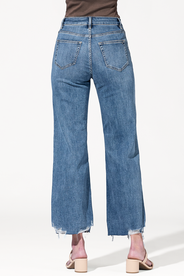 Easy Rider Distressed Barrel Jeans