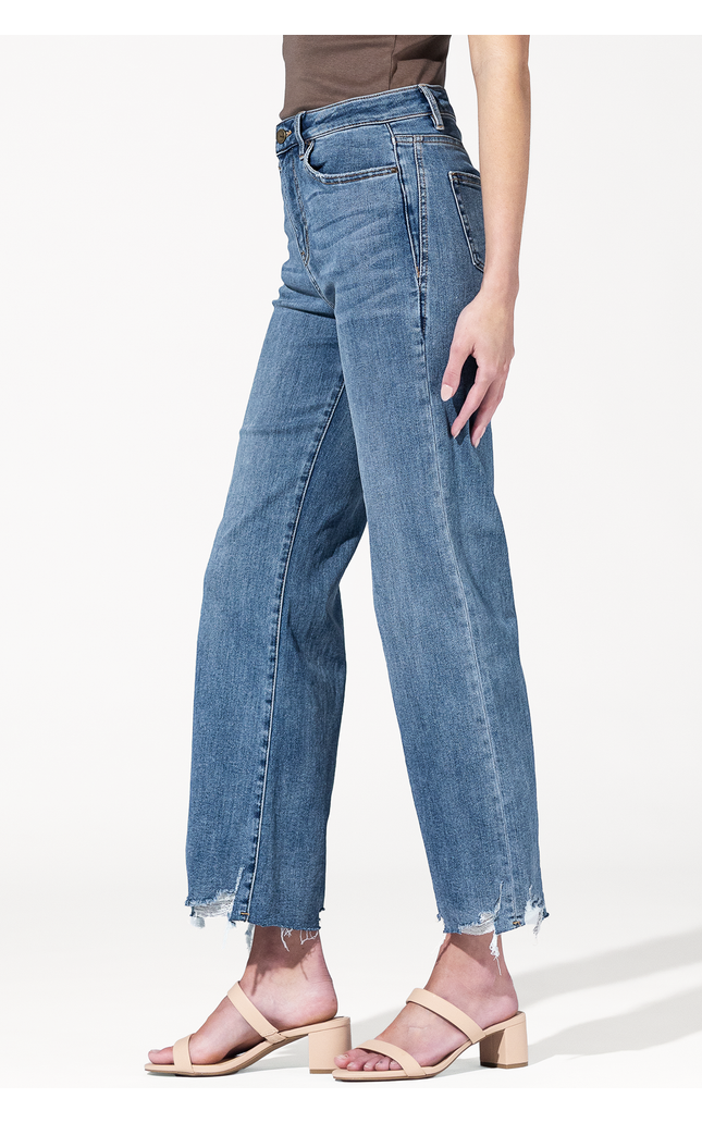 Easy Rider Distressed Barrel Jeans